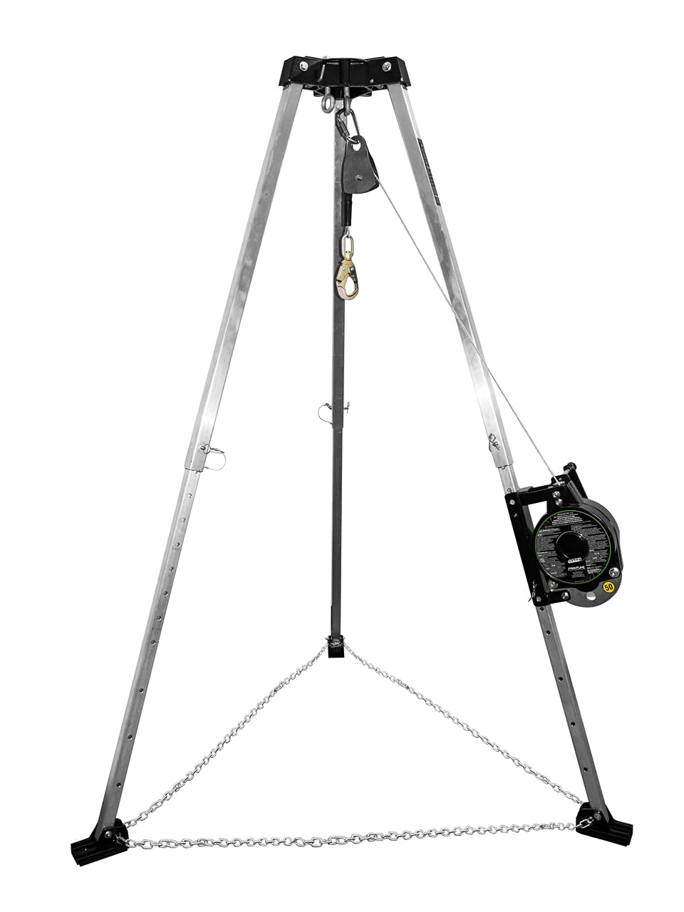 Frontline TAN07RA-US Patriot™ 7' Confined Space Tripod with 3-Way Retrieval System - Made in USA | OSHA and ANSI Compliant