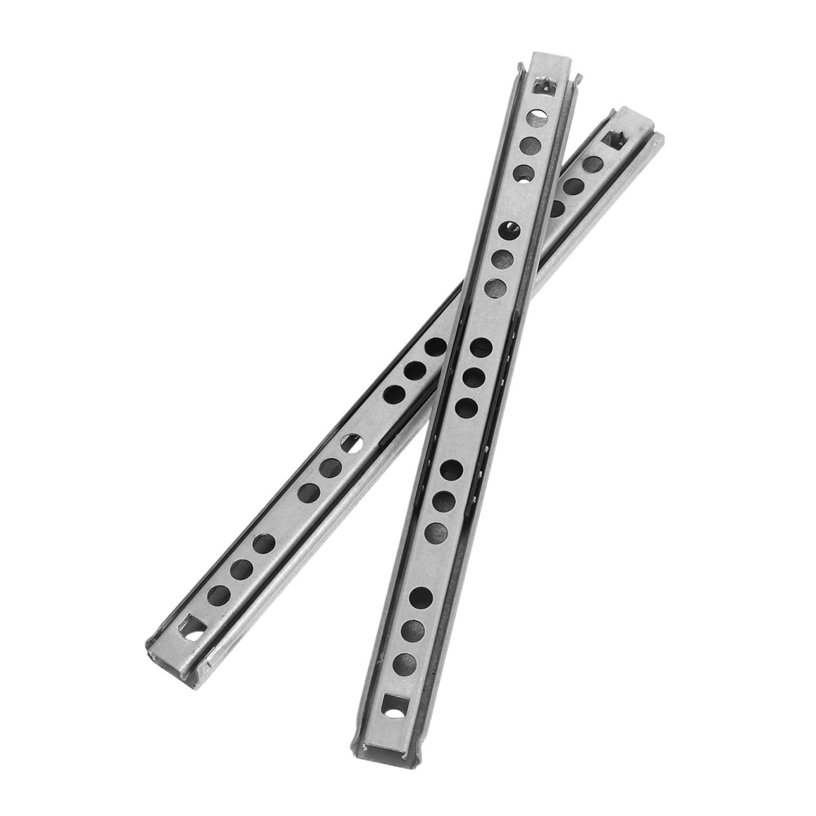 Jvnalwnkv One Color Cabinet Drawer Slide Rail，Stainless Steel Rail, Side Mount Ball Bearing Rails 2Pcs Slides Glides Track