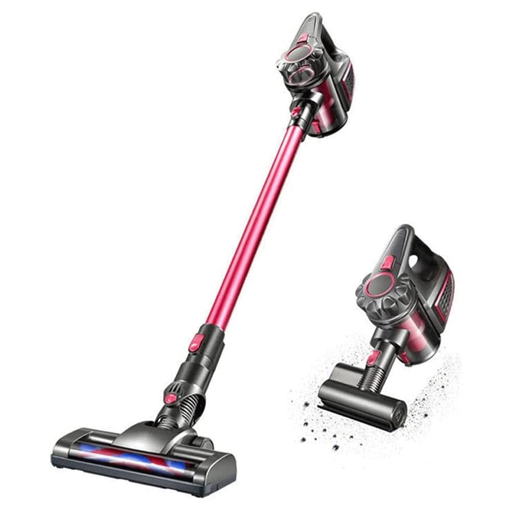 Vacuum Cleaner 4-in-1 Cordless Stick Vacuum Cleaner Quadruple Filtration Headlight Low Noise Upright Storage Ideal for Carpets Hard