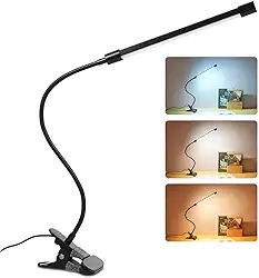 Luminária Luz Mesa Led Usb Flexível Clipe Leitura Escritório bivolt