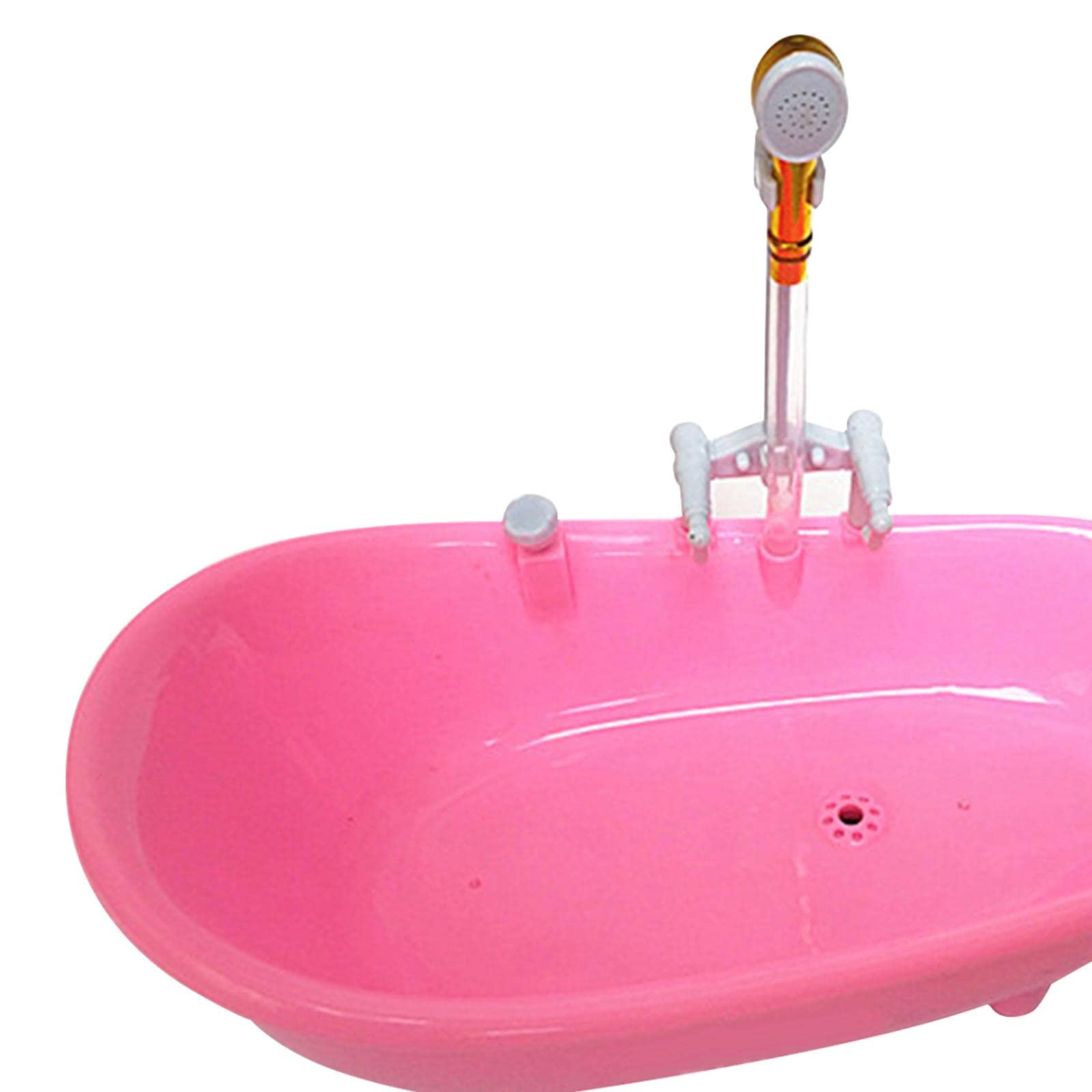 Meadawgs® 1/6 Miniature Dollhouse Bathtub Pretend Toys for 12inch Doll Pink|Dolls & Bears | Dollhouse Miniatures | Furniture & Room Items|1 Mini Bathtub
