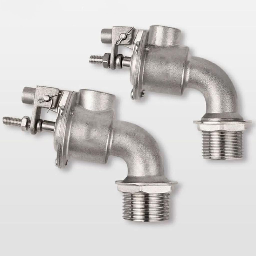Válvula de flotador de montaje superior de 90 grados de acero inoxidable, válvula de interruptor de flotador de tanque de agua for una gestión eficiente del agua, 1 unidad(1inch)