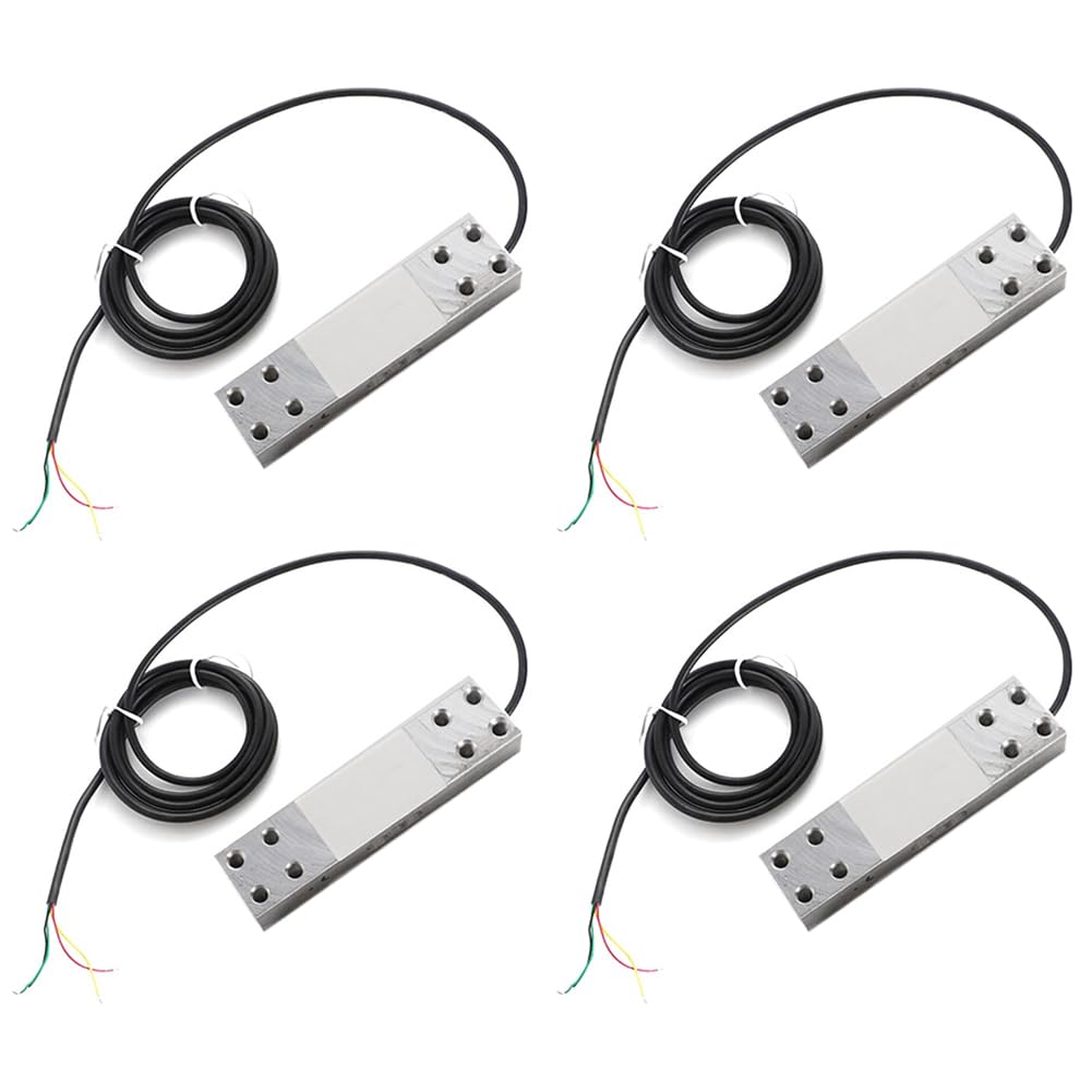 Jnchdghwa Silver 4X 200 Kg Electronic Scale Sensor Digital Load Cell Weight Sensor Platform Scale Load Cell Point Beam Sensor
