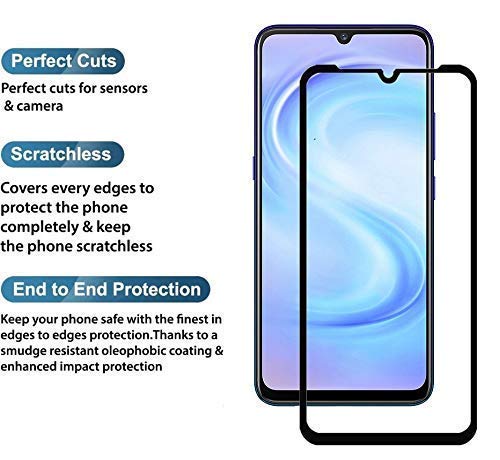Image of Screen Protector for Huawei Honor P30 (Black) Tempered Glass Edge-to-Edge 6D Screen Guard With Installation Kit