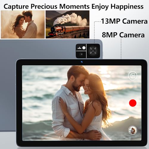Eitomin Tablet10 Inch 2024 Newest Android14 Tablet 4G Cellular Tablets With 2 Sim Slot 128Gb Rom+14Gb Ram+1Tb Expand Octa-Core 5G Wifi Tablet 13Mp+8Mp 7000Mah Bt5.0 Gps Tablet With Keyboard Mouse Pen Grey thumb #6