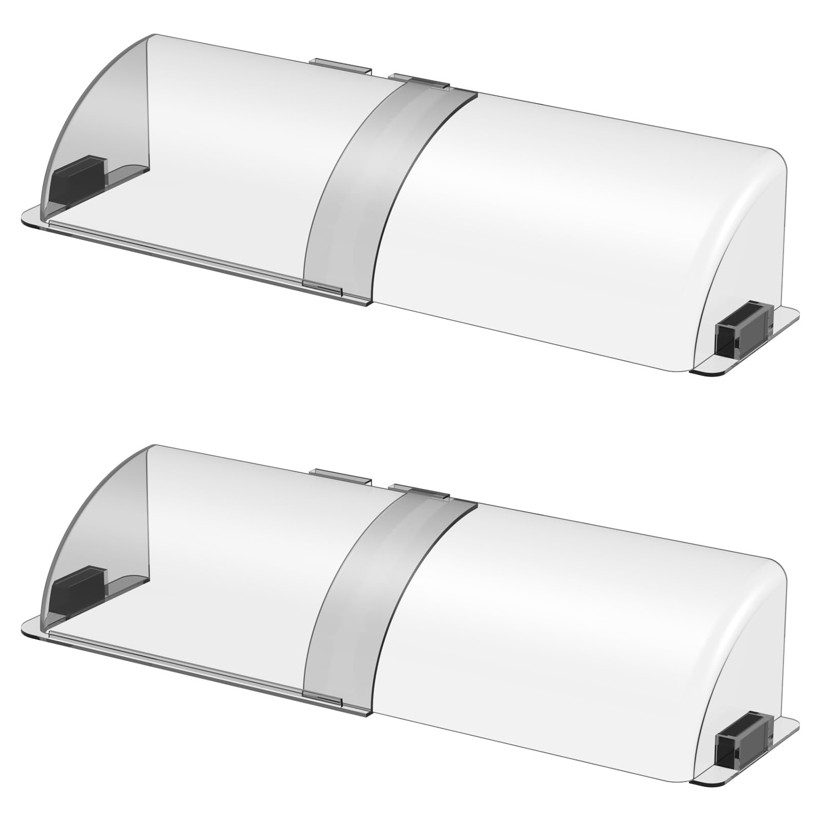 Photo 1 of CH24Globall Air Vent Deflector with Powerful Magnets(10 to 14 Inches),AC/Heat Vent Redirector Vent Cover for Floor, Ceiling, Sidewall Registers (Clear-2Pack)