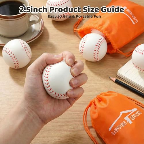 LOVESTOWN 20PCS Foam Baseball Stress Ball, 2.5 Inch Squeeze Toys Soft - image 3