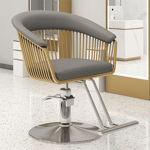 Adjustable Hydraulic Salon Chair with Foot Rest - Professional Hairdressing &amp; Beauty Styling Chair for Salon, Spa, and Barber Use - Ergonomic Design &amp; Durable Construction