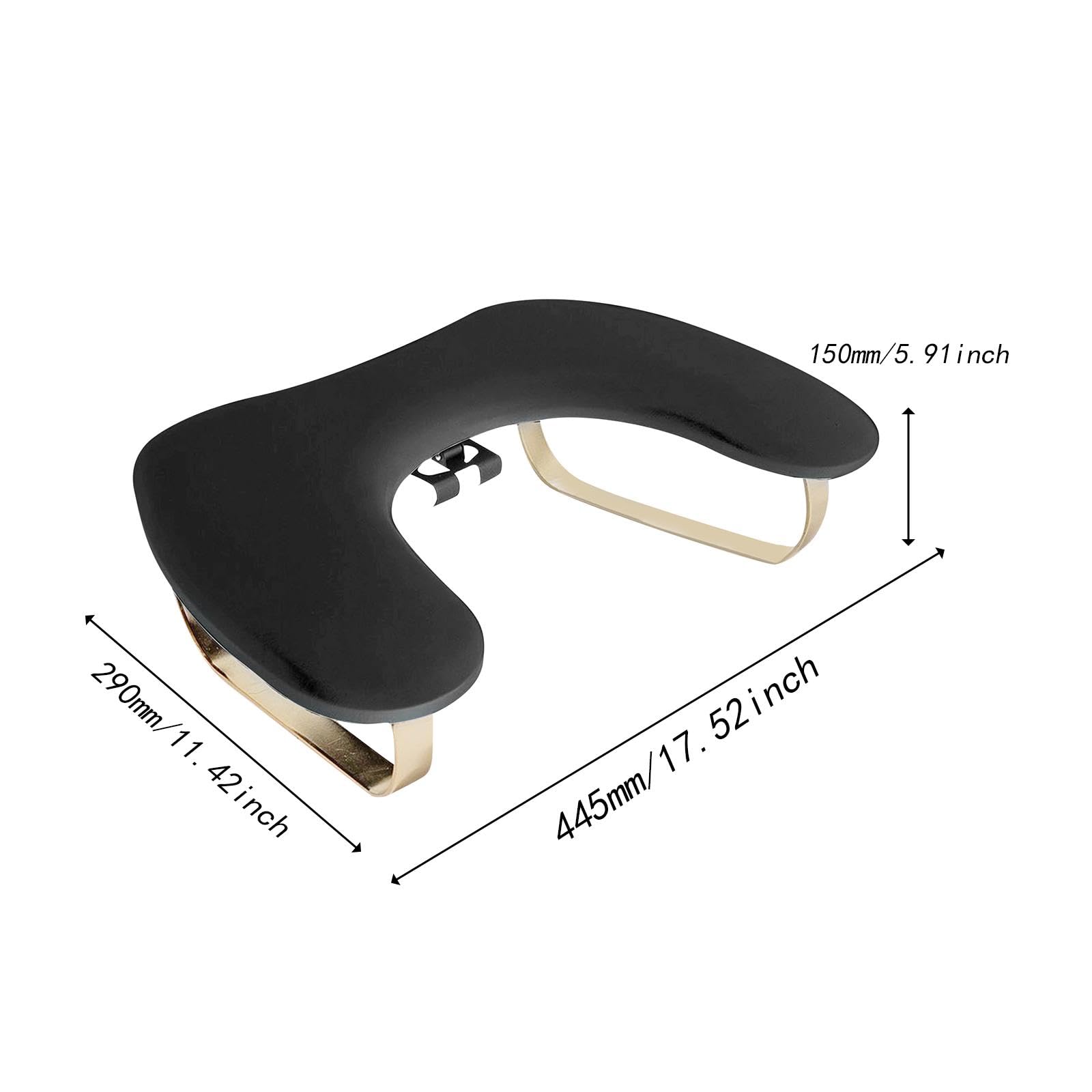 Nagelkunst Handkissen Maniküre Armauflage Nagelpolster Tischauflage PU Kissen Ergonomisch mit Halter für Handpflege Studio Heimanwendung, Schwarz
