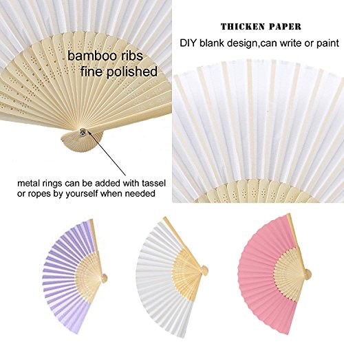 Éventails de poche en papier à 10 compartiments pour invités de fête - 3