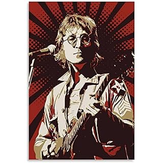 chuanglanja Toile Art Murs Peinture40x60cm sans Cadre John Lennon, Chanteur Principal du Groupe de Rock Beatles Wall Art… - Les Beatles, Paul McCartney, John Lennon, RIngo Starr, George Harrison