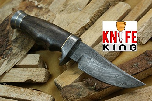 Knife King Premium Desert Storm Damascus Handmade Hunting Knife. Comes with a Sheath.