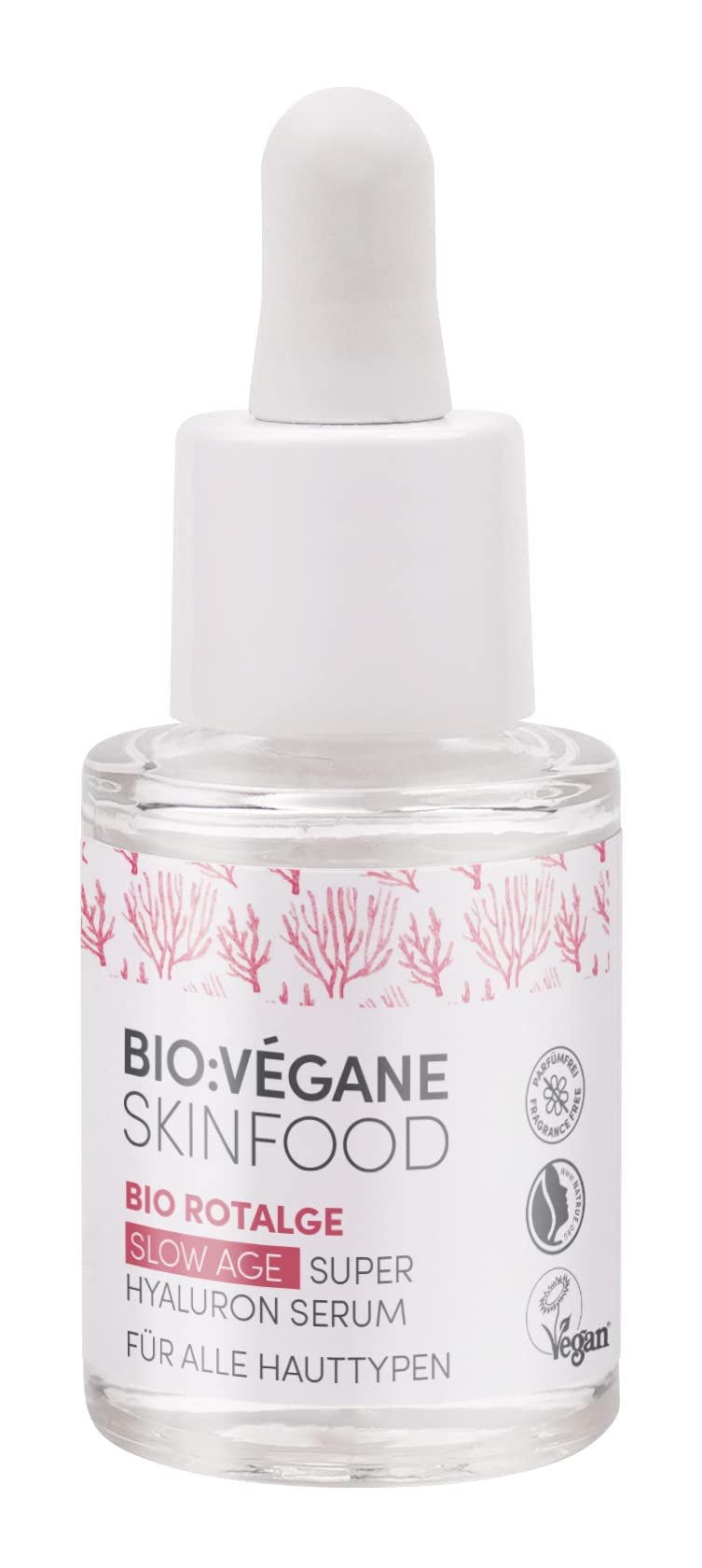 BIO:VEGANE SKINFOOD Organic Red Algae Slow Age Super Hyaluronic Serum For All Skin Types 0.5 fl oz (15 ml)