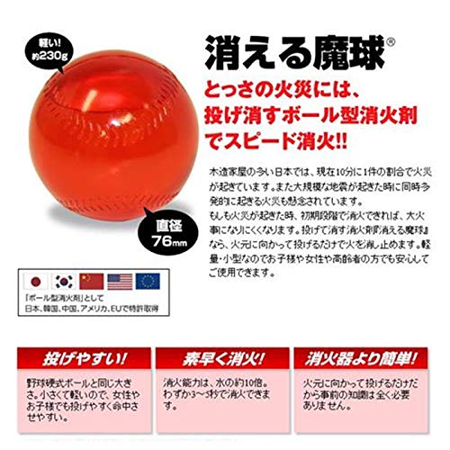 Amazon.co.jp: 消える魔球 1個 (ボール型 投てき消火用具) maQ-S: DIY