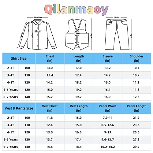 Boys Suit Set Kids Blazer & Pants Outfit, Kids Formal Suits Long Sleeve Shirts + Vest + Pants + Bow Tie 4Pcs Child Tuxedos Outfits Pink #TOP6