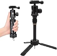 Vista 1 de SIRUI Mini trípode de escritorio de 13.5 pulgadas con cabeza de bola de 360°, trípode de aluminio portátil para cámara DSLR, videocámara, carga