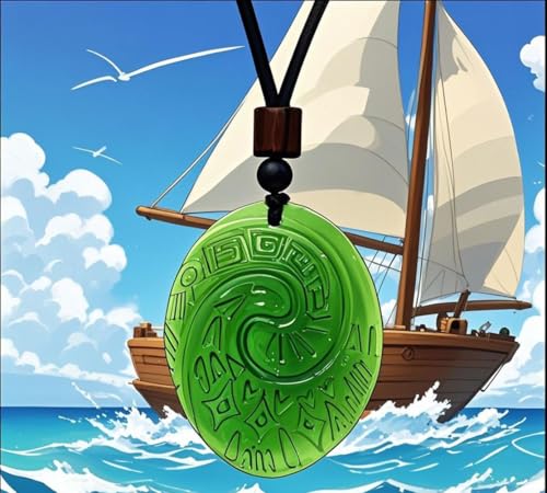 Green Stone Heart Necklace for Women Costume Accessories with Heart of Goddess Pendant Gifts Ideas for Cosplay/Halloween/Valentine/Birthday/Christmas4