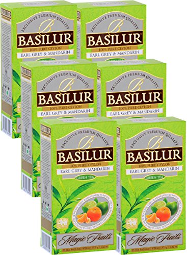 Thé vert Earl Grey mandarine riche en antioxydants de Ceylan