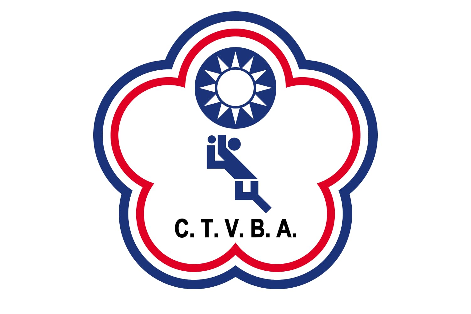Drapeau Chinese Taipei Volleyball XL pour afficher sa passion du volley