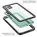 VAPESOON Compatible with iPhone 11 Waterproof Case, Built-in Screen Protector Full-Body Rugged Bumper Sealed Cover Shockproof Dustproof Waterproof Case for iPhone 11 6.1 inch (Black/Clear)