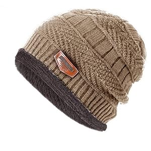 YTZL Wintermutsen heren – Merino muts heren winter: fleece muts heren gebreide muts voor dames en heren unisex Merino…