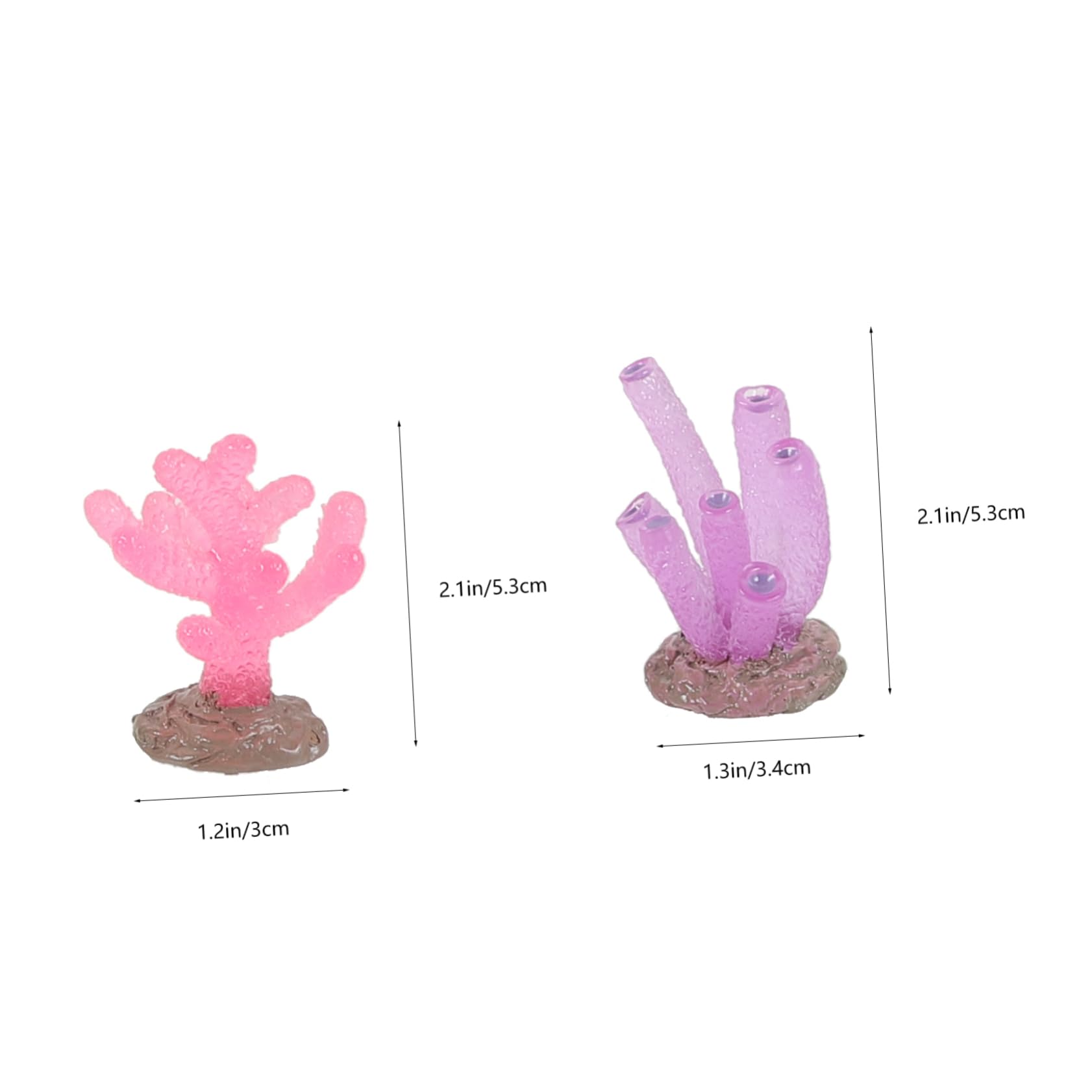 KESYOO 9Pcs Glowing Coral Reef Decoration Fake Coral Ornaments for Fish Tanks Light Dark Aquarium Decor Safe for Fresh Saltwater Environments