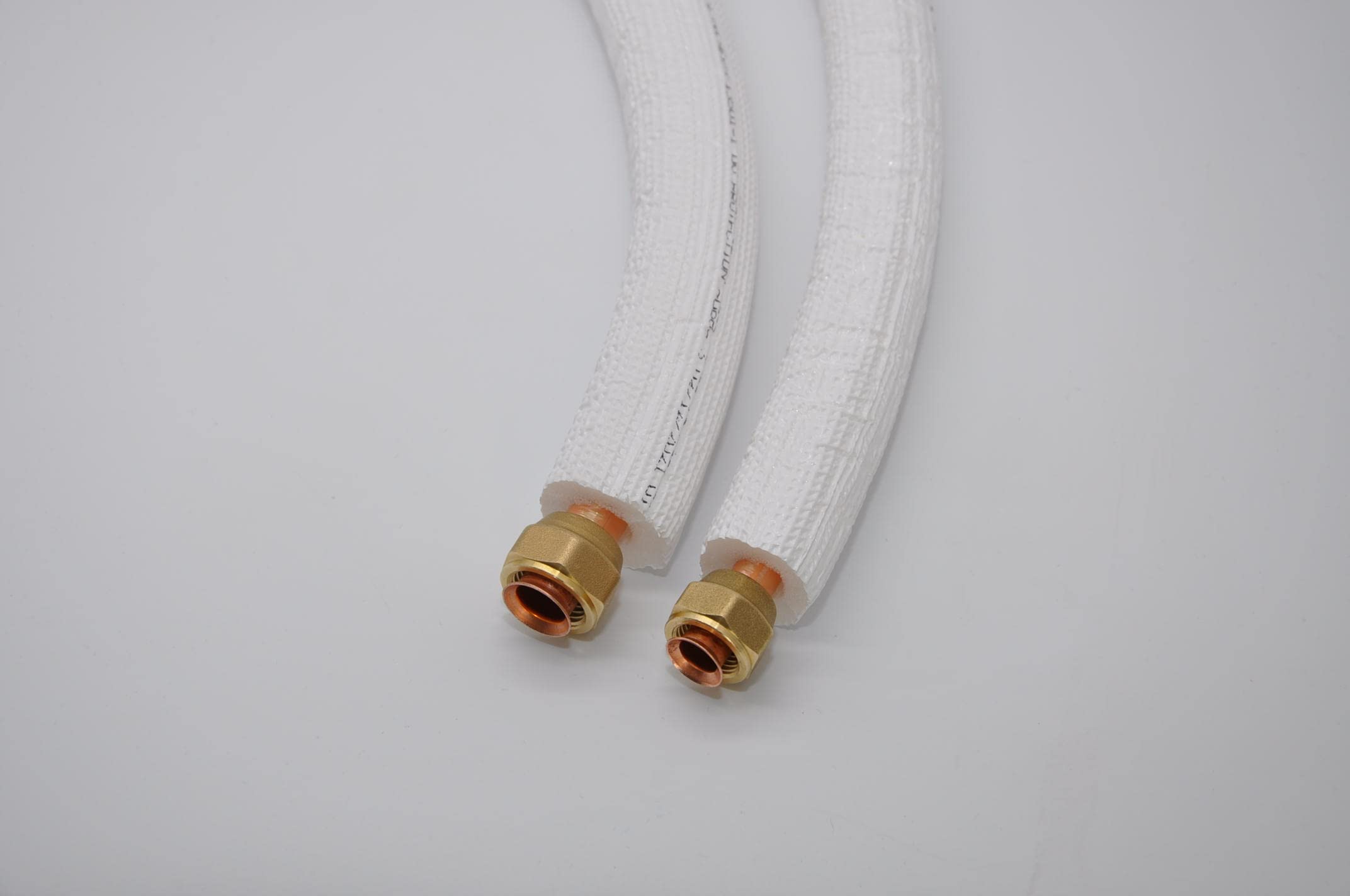 SYSTERM Conduite de réfrigérant pour climatisation split 1/4" + 3/8" tube en cuivre isolé R32 R410A R407C 1 m