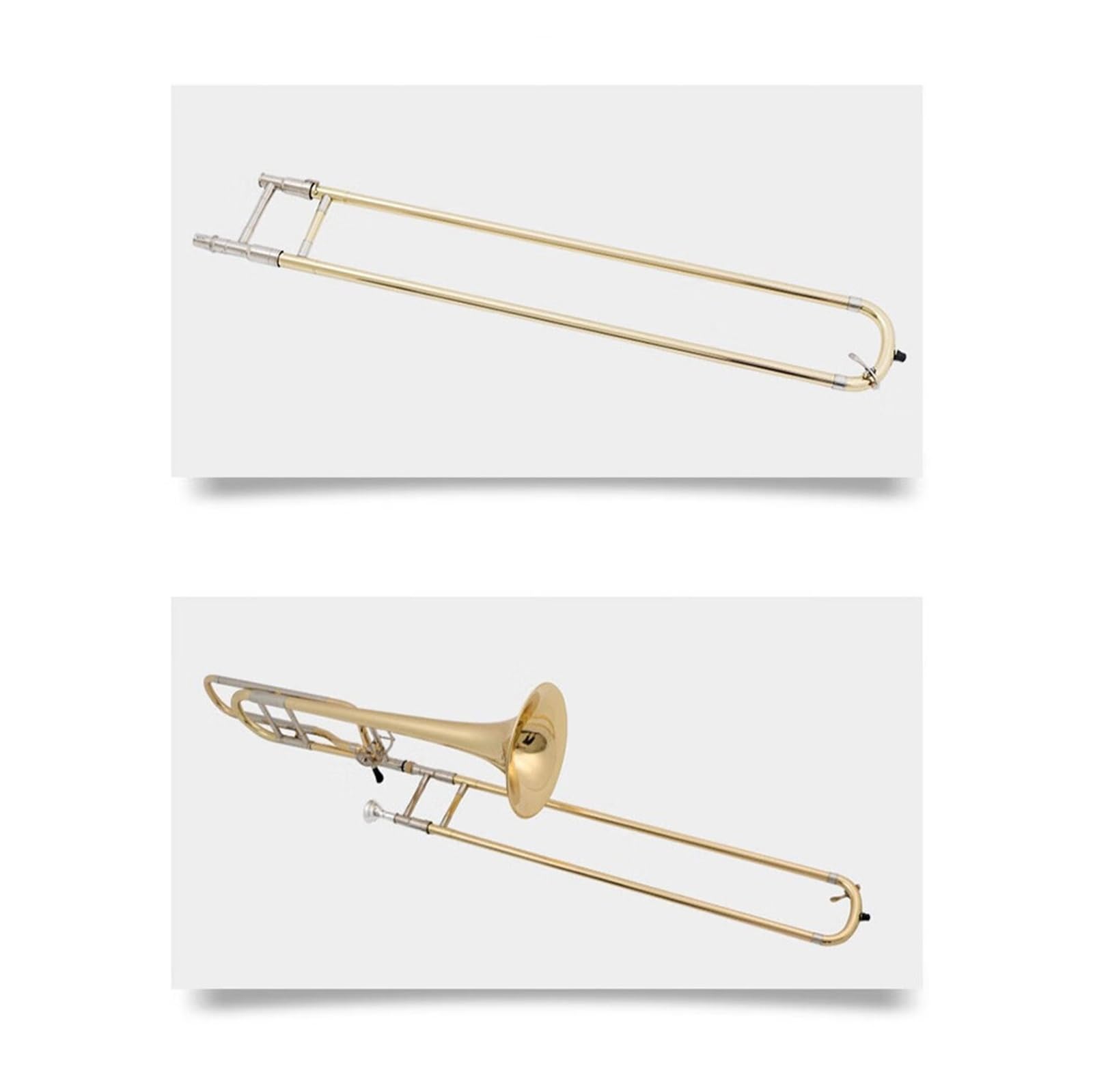 Puzon Puzon tenorowy Instrument profesjonalny Złoty lakier B dur