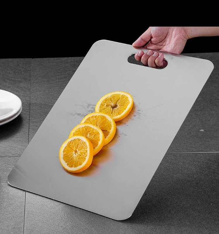 Titanium-Cutting-Board-New-Titanium-Cutting-Board-Top-100-Pure-Titanium-Cutting-Boards-for-Kitchen-Healthy-Premium-Dual-Sided-Chopping-Board-for-Fruit-Meat-Vegetable-Large-18-x-12 Titanium Cutting Board New Titanium Cutting Board Top 100 Pure Titanium Cutting Boards for Kitchen Healthy Premium Dual Sided Chopping Board for Fruit Meat Vegetable Large 18 x 12