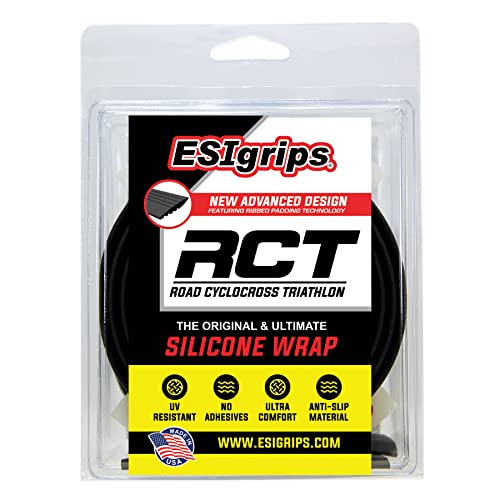 ESI Grips RCT Road/Ciclocross/Envoltura de Triatlón, Negro
