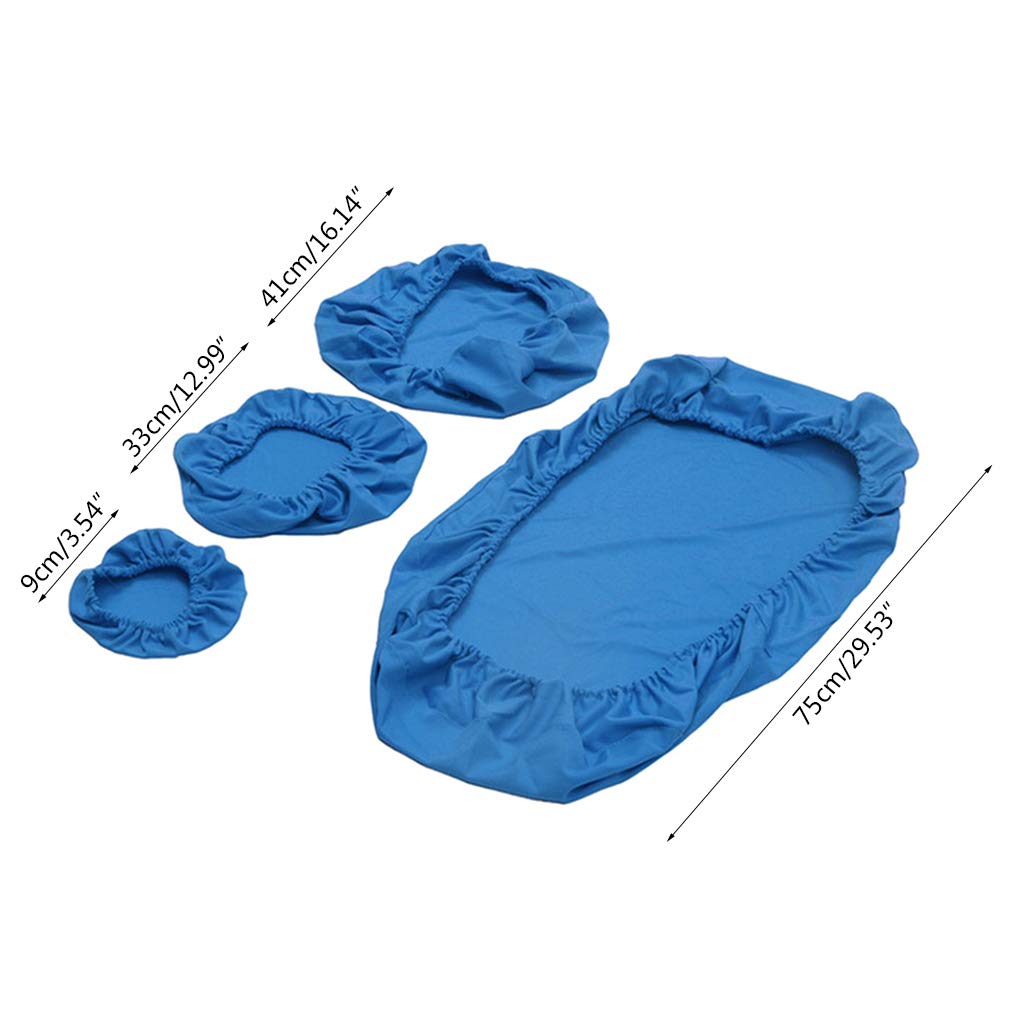 4 Piezas/Juego Unidad de Cubierta de Silla Dental Lavable a Prueba de Polvo Dentista Taburete Asiento Respaldo Funda de Almohada Protector
