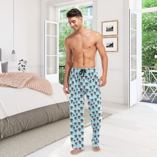 Pantalones de descanso finos de hombre JUNZAN con estampado de perro 7