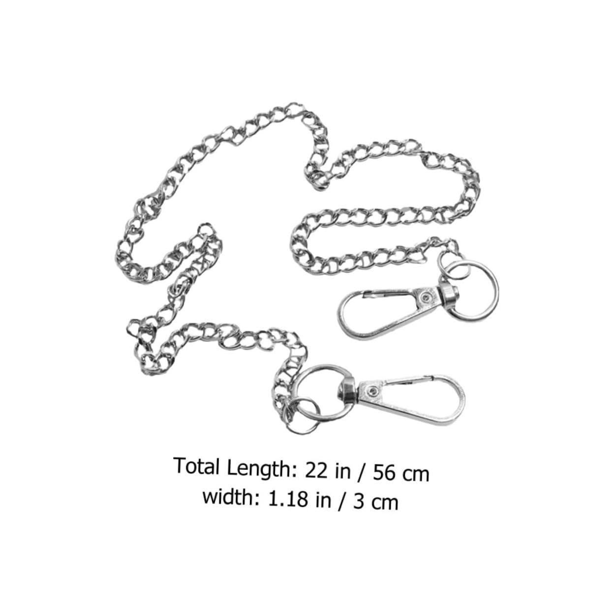 LIFKOME 4pcs Vintage Pants Chain Lobster Clasps Stylish Wallet Chain for Men and Women Accessory for Jeans and Pockets for Daily Use and Key Attachment