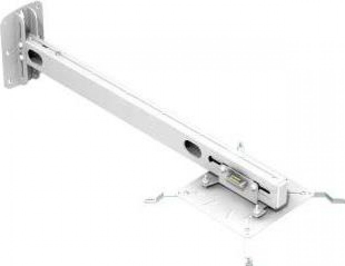 MOUNTECH SVPMST0001 Universal short throw projector mount throw distance 730mm - 1420mm +/- 50mm fine adjustment - White - (TV & Audio > AV Mounting Kits)