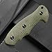 Eafengrow EF159 Fixed Blade Knife AUS-10 Steel Dog Leg shape Blade Micarta Handle Full Tang EDC Tool Straight Knifes for Jungle Camping Hunting Collection(Green)