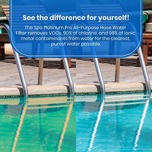 Image of All Purpose Hose Water Filter for Pools, Spas, and RVs | Pack of 3 High Performance Water Filtration System | Filters Up to 40,000 Gallons for Clean and Safe Water Use