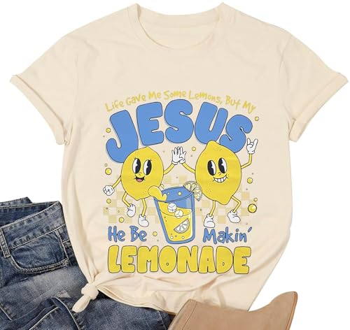 Christian Shirt for Women Jesus God is Good All The Time T-Shirt Bible Verse Inspirational Tee Tops