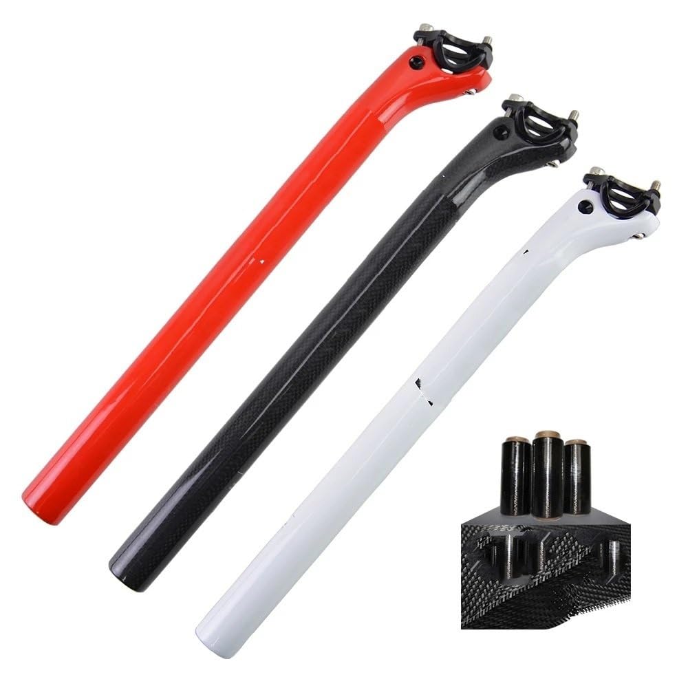 Sztyca podsiodłowa Sztyca siodła rowerowego z włókna węglowego, sztyca MTB 27,2/30,8/31,6 mm, długość roweru 340/400 mm sztyca siodełka rower