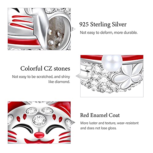 Image of GNOCE Cute Animal Collection Charms 925 Sterling Silver Pendant Dangle Bead Charm Fit for Bracelets and Necklaces, Hand-Finished Keepsake Jewelry Gift for Women, Girls, Mother, BBF