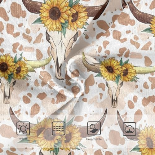 Joisal Flower Toddlers Underwear Floral 2t Cotton Little Girl Panties Cow Skulls Sunflowers Kids Briefs Undies3