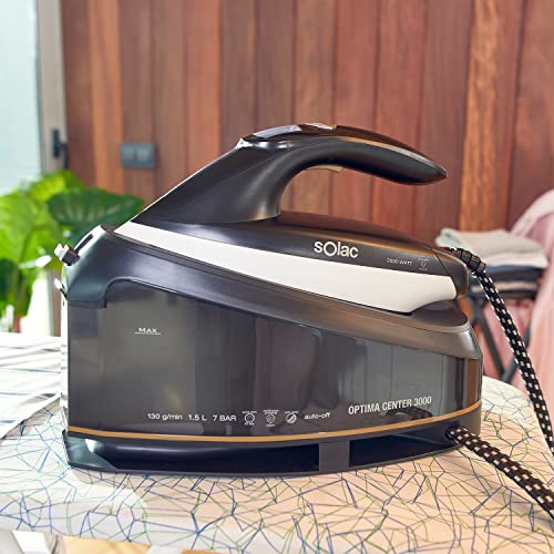 Solac-CPB6100-Optima-Center-3000-Centro-de-planchado-7-bares-de-presion-silencioso-3000-W-Quick-Start-en-30-golpe-vapor-400-gmin-max-vapor-constante-130-gmin-15-L-ceramica-Multicolor