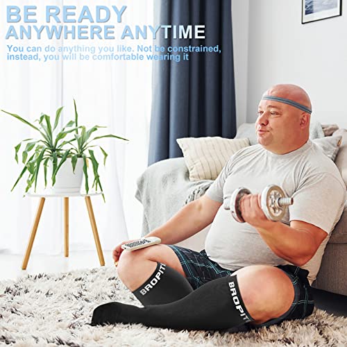 Bropite Plus Size Compression Socks For Women And Men Extra Wide Calf 20-30Mmhg Extra Large Knee High Support For Circulation #TOP4