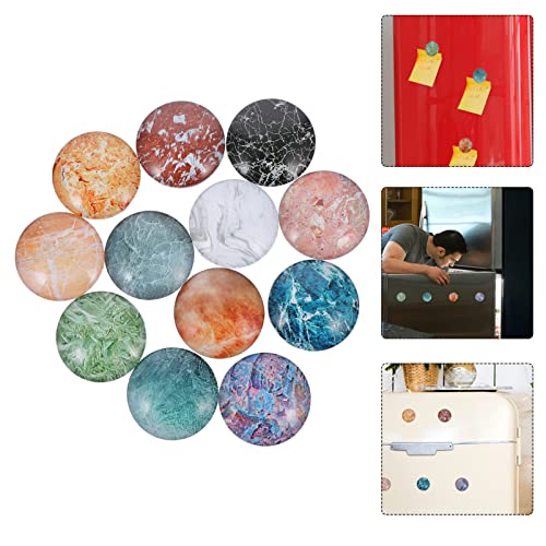 Imán de nevera de mármol Lurrose de 12 piezas para decoración de cocina 6