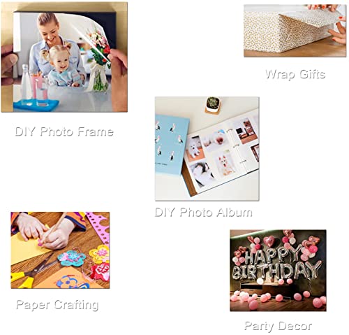 Alinacutle 10/Pk Arts Crafts Tape, Clear Double Sided Adhesive Tape Sheets,Super Strong Sticky Tape,Diy Art/Craft/Home Decorative Tape With White/Yellow Liner,A4 Size, 8.3“X11.5 #TOP4