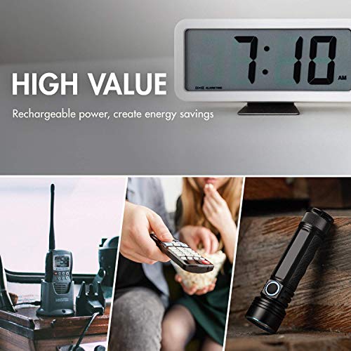 Tenergy High Capacity NiMH Rechargeable 26 Pack Cell Battery Package, 8AA, 8AAA, 4C, 4D, 2 9V Rechargeable Batteries for Remote Controllers, Clocks, Toys, Gaming Controllers, and More - Image 6