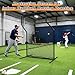 Gagalileo Baseball Z Screen：7x5FT Softball Pitching Practice Net Pitcher Protective Portable for Batting Cage Backyard Coaches Parents Youth Training Beisbol