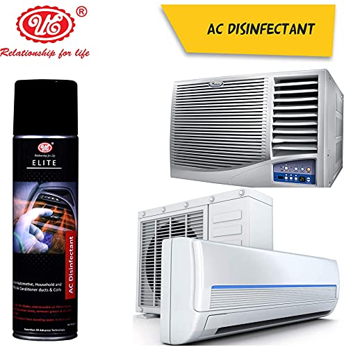 Image of UE Elite Air Conditioner Cleaner & AC Disinfectant Foaming Removes odour-causing contaminants, thick foaming formula effective cleaning -250 ML Suitable For Home, Car & Office