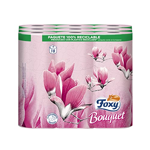 Papel higiénico resistente Foxy Bouquet triple que reduce el cambio de rollo 5
