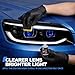 CUTEBEY Advanced Car Headlight Restoration Kit: Erase Yellowing & Oxidation Restores Clarity with Long-Lasting UV & Hydrophobic Ceramic Shield - Restoration Fluid Kit for Cars, Trucks and SUVs