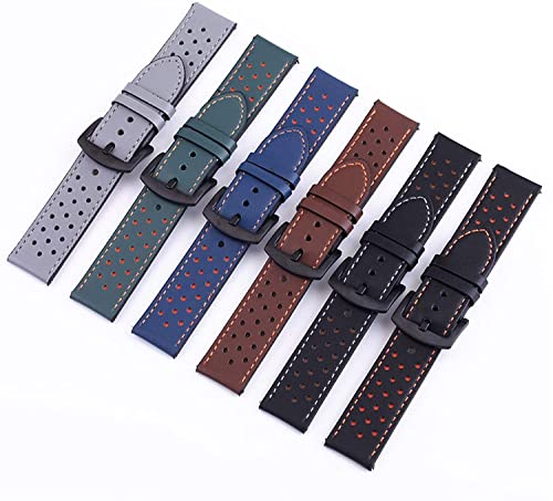 Bracelet en cuir véritable 22mm interchangeable pour montre